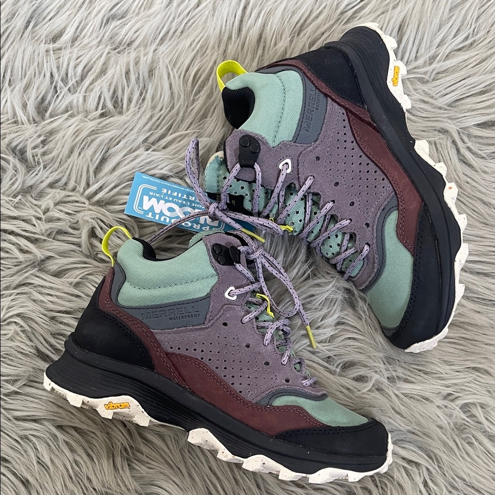 Merrell Women's Multi-Color Hiking Shoes — Mint, Purple, Burgundy, Black